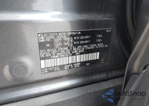 2021 Toyota Rav4 Hybrid Xle from USA, damaged, VIN JTMRWRFV8MD126358